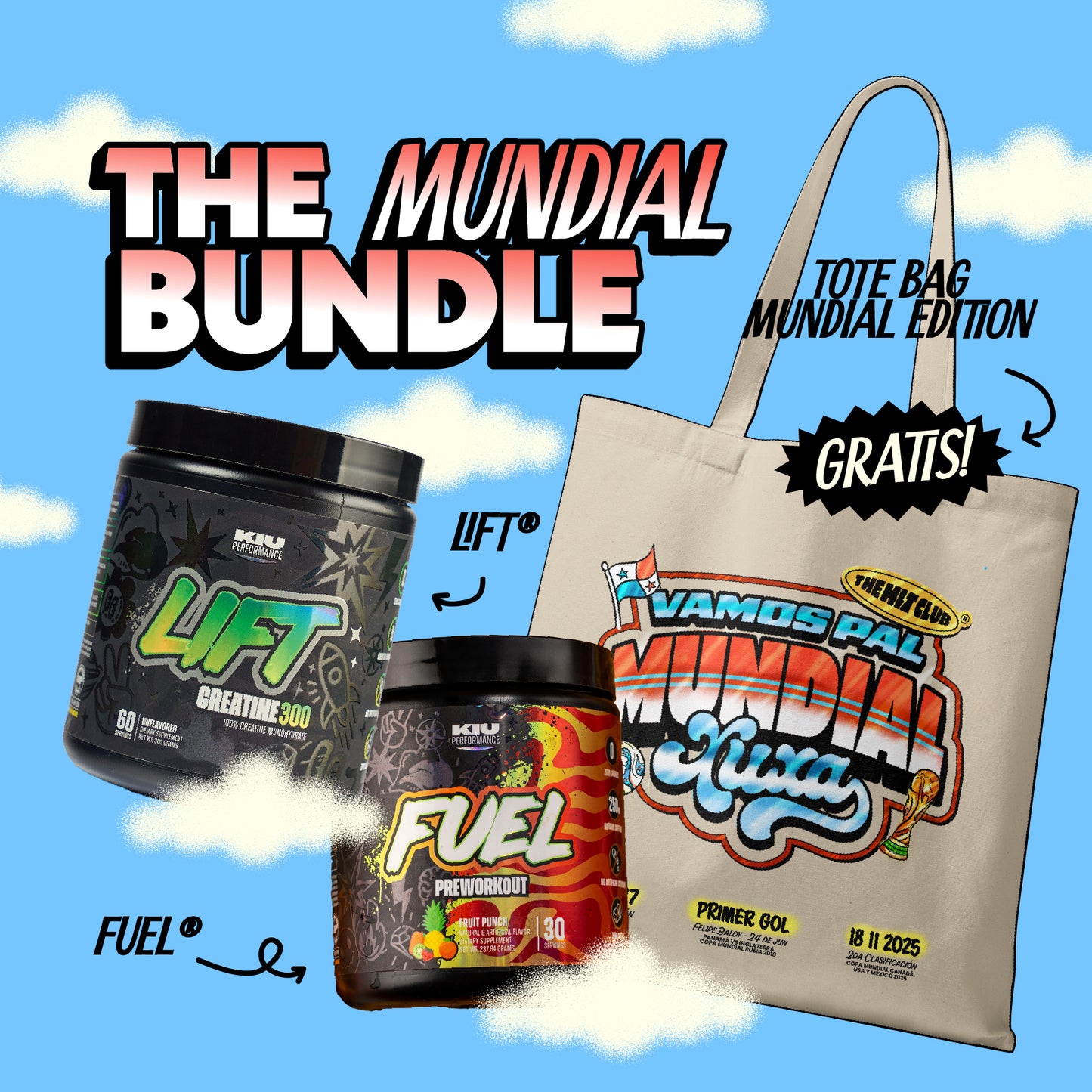 La Sele Bundle - FUEL® Fruit Punch + LIFT® (sin sabor)